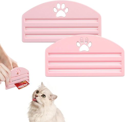 Treat Squeezer Feeder for Lickable Treat Tubes & Pouches, Mess-Free Holder with Easy Squeeze Dispenser Compatible with Churu Style Snacks in Kuwait