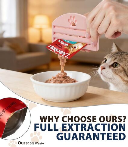Treat Squeezer Feeder for Lickable Treat Tubes & Pouches, Mess-Free Holder with Easy Squeeze Dispenser Compatible with Churu Style Snacks in Kuwait