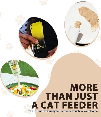 Treat Squeezer Feeder for Lickable Treat Tubes & Pouches, Mess-Free Holder with Easy Squeeze Dispenser Compatible with Churu Style Snacks in Kuwait