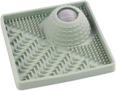 PEDAY Nonslip Silicone Cat Lick Mat Slow Feeder with Rolling Ball in Kuwait