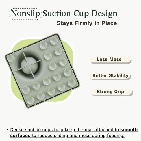PEDAY Nonslip Silicone Cat Lick Mat Slow Feeder with Rolling Ball in Kuwait