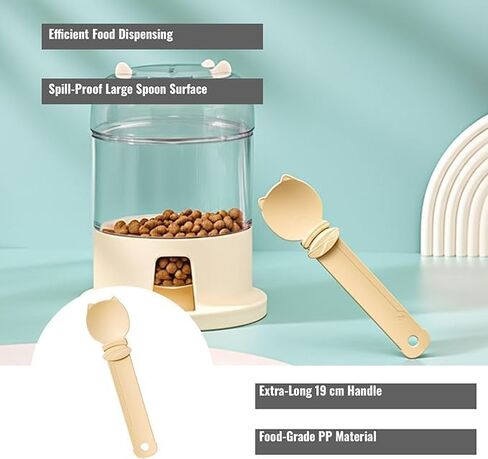 2 Pack Large Cat Treat Dispenser Spoon - Squeeze Feeder for Lickable Paste, Puree & Supplements - Mess-Free Interactive Food Spoon for Cats & Small Pets - Easy Clean with Brush in Kuwait