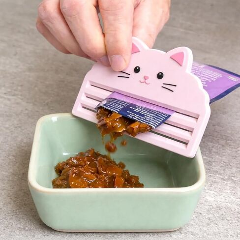 Cat Treat Squeezer Feeder, Treat Feeder for Lickable Treats Wet Food Pouch Squeezer Easy Feeding Tool for Pets Treats Sticks in Kuwait