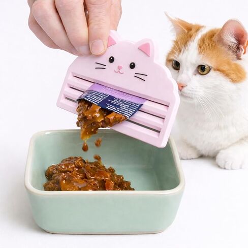 Cat Treat Squeezer Feeder, Treat Feeder for Lickable Treats Wet Food Pouch Squeezer Easy Feeding Tool for Pets Treats Sticks in Kuwait