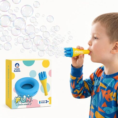 Uncle Bubble No-Spill Confetti Bubbler Set for Toddlers in Saudi Arabia