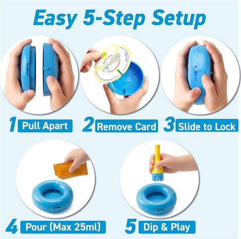 Uncle Bubble No-Spill Confetti Bubbler Set for Toddlers in Saudi Arabia