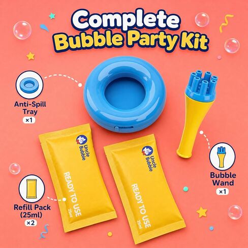 Uncle Bubble No-Spill Confetti Bubbler Set for Toddlers in Saudi Arabia