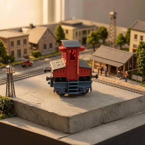 Static Locomotive Miniature Train Model Shunting Engine Display Figurine Resin Construction Detailed Profile Shelf Decor Suitable for collections home decoration office display in Kuwait