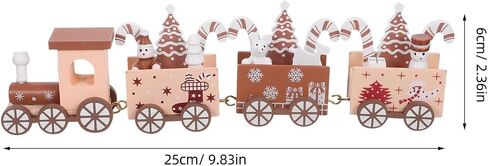 Christmas Mini Wooden Train Tabletop Figurine for Collectors Holiday in Kuwait