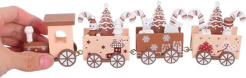 Christmas Mini Wooden Train Tabletop Figurine for Collectors Holiday in Kuwait