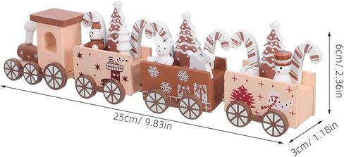 Christmas Mini Wooden Train Tabletop Figurine for Collectors Holiday in Kuwait