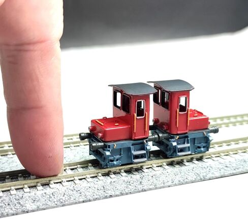 Model with Vermilion Train Cab Collectible Miniature Realistic Train for Hobbyists in Kuwait