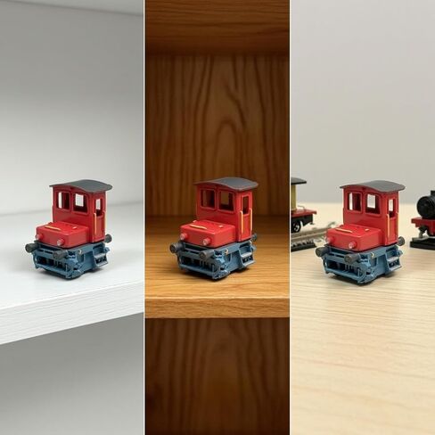 Model with Vermilion Train Cab Collectible Miniature Realistic Train for Hobbyists in Kuwait
