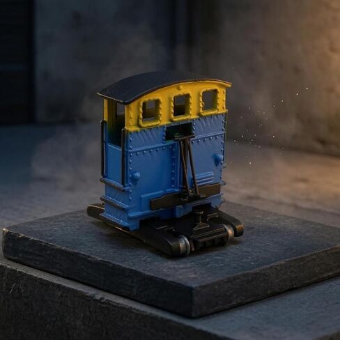 Static Locomotive HO Scale Train Model Shunter Engine Figurine with Riveted Sides Build Non Powered Display Suitable for Collectors dioramas Layout displays Home Decoration, Gray in Kuwait