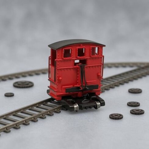 Static Locomotive HO Scale Train Model Shunter Engine Figurine with Riveted Sides Build Non Powered Display Suitable for Collectors dioramas Layout displays Home Decoration, Gray in Kuwait