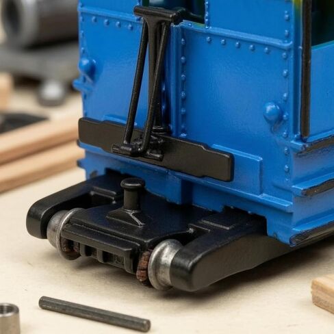 Static Locomotive HO Scale Train Model Shunter Engine Figurine with Riveted Sides Build Non Powered Display Suitable for Collectors dioramas Layout displays Home Decoration, Red, Blue in Kuwait