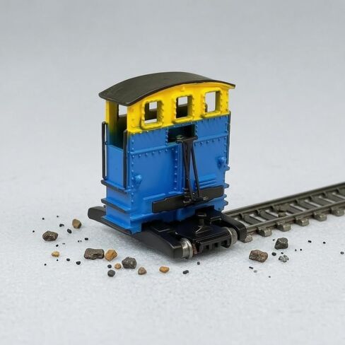 Static Locomotive HO Scale Train Model Shunter Engine Figurine with Riveted Sides Build Non Powered Display Suitable for Collectors dioramas Layout displays Home Decoration, Red, Blue in Kuwait
