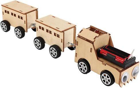 Wooden Electric Train DIY Assembly Model for Adults in Kuwait