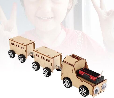 Wooden Electric Train DIY Assembly Model for Adults in Kuwait