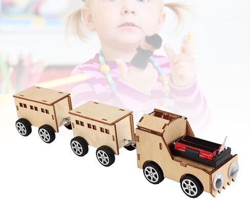 Wooden Electric Train DIY Assembly Model for Adults in Kuwait