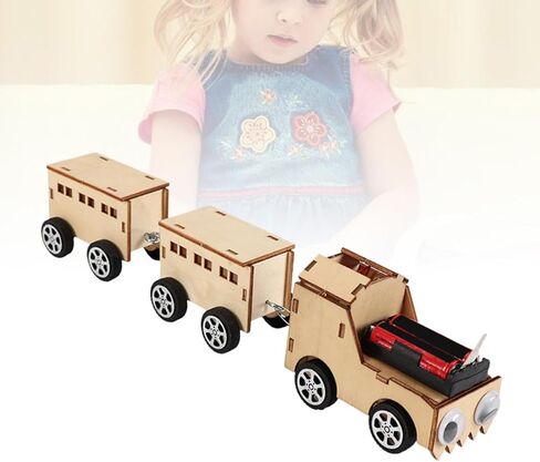 Wooden Electric Train DIY Assembly Model for Adults in Kuwait