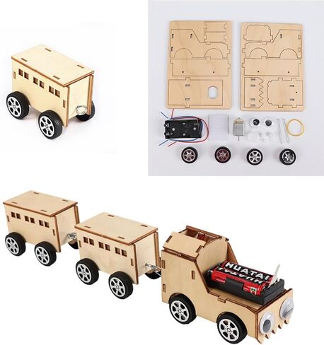 Wooden Electric Train DIY Assembly Model for Adults in Kuwait