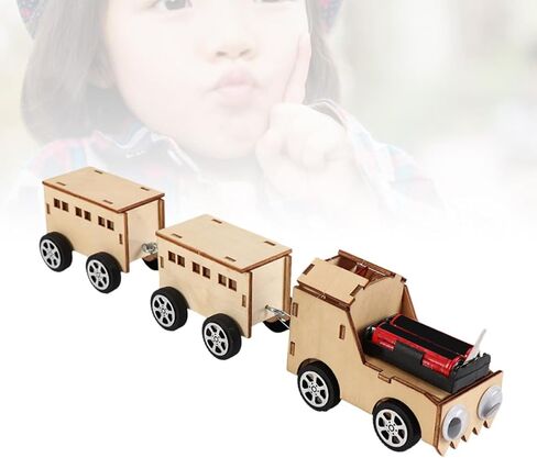 Wooden Electric Train DIY Assembly Model for Adults in Kuwait