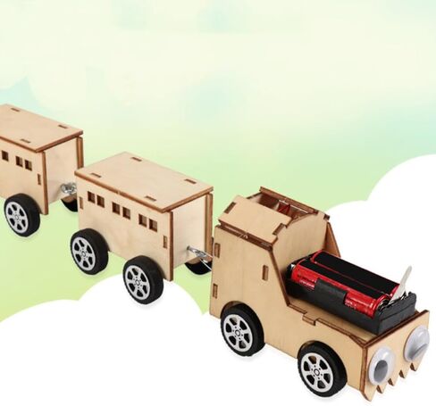 Wooden Electric Train DIY Assembly Model for Adults in Kuwait