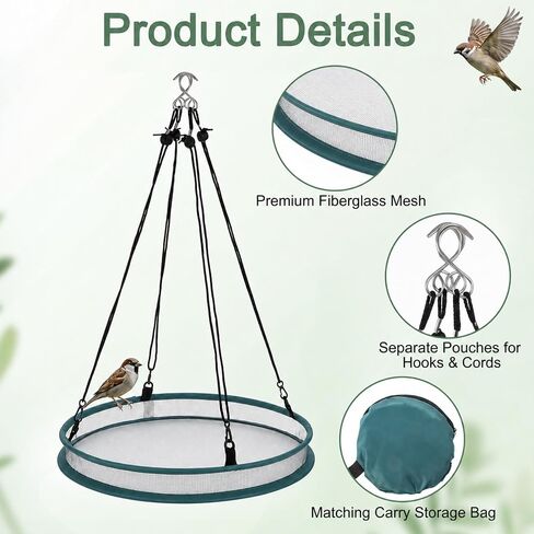 Xinjoduz 1 PCS 16 Inch Universal Wild Bird Seed Catcher Tray in Kuwait