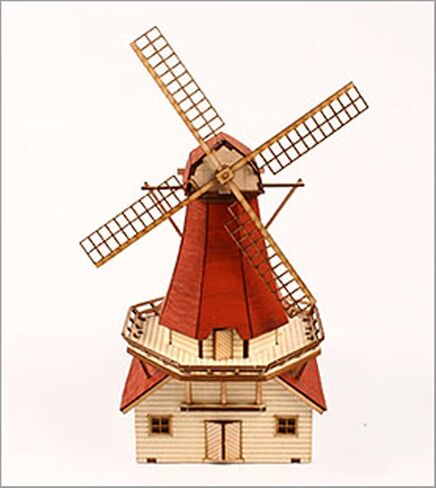 Desktop Wooden Model Kit Dutch Windmill in Kuwait