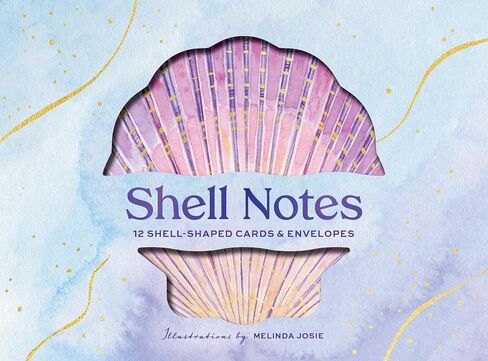 Chronicle Books Shell Notes: 12 Shell-Shaped Cards & Envelopes in Kuwait