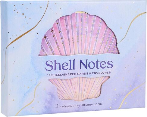 Chronicle Books Shell Notes: 12 Shell-Shaped Cards & Envelopes in Kuwait