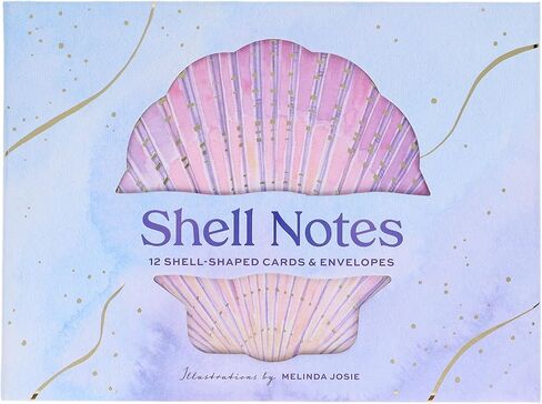 Chronicle Books Shell Notes: 12 Shell-Shaped Cards & Envelopes in Kuwait
