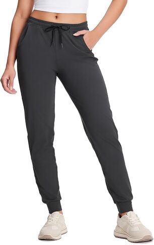 Yogipace Women's UPF 50+ Lightweight Jogger Pants with Pockets, Petite/Regular/Tall Casual Sweatpants for Gym, Yoga, Travel in Kuwait