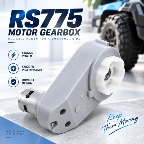 24V RS775 High-Speed Motor Gearbox for Power Wheels Motor Upgrade, 2-Pack in Kuwait