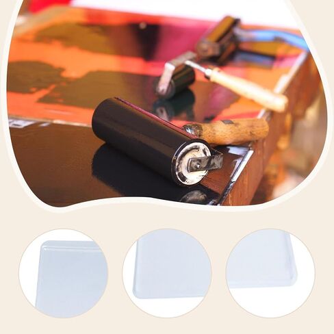 Vaveren Plate Reusable Arts Plate Craft Pad Sturdy Painting Press Tool Portable Gel Material Suitable for Drawing Gifts Classroom 25cmx20cmx0.8cm in Kuwait