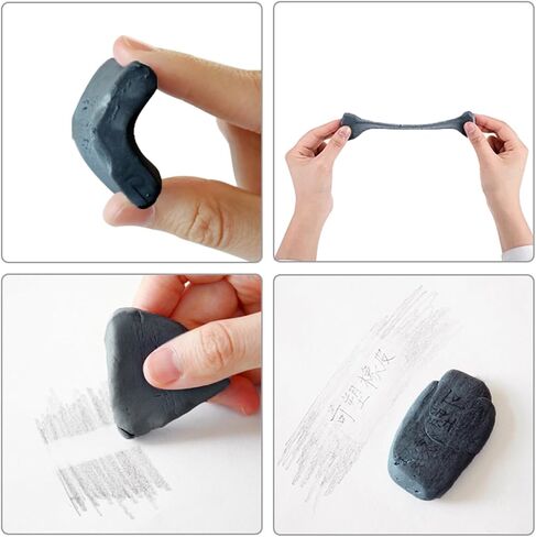 Kneaded Rubber for Sketching and Art Drawing Soft Clay Rubber Accuracy Amendment Particle Complimentary Recyclable Not D in Kuwait