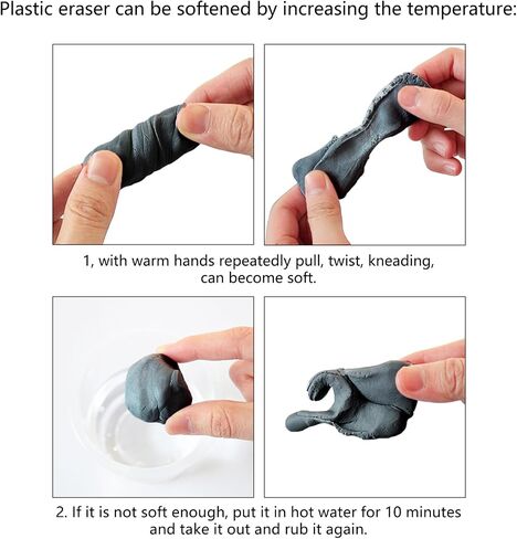 Kneaded Rubber for Sketching and Art Drawing Soft Clay Rubber Accuracy Amendment Particle Complimentary Recyclable Not D in Kuwait