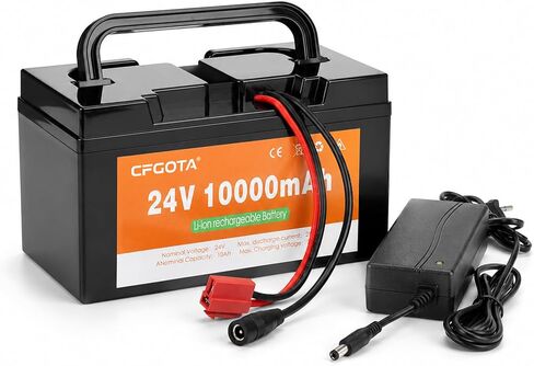 24V 10Ah Lithium Battery for Ride-On Cars & Toys, with 3A Charger in Kuwait