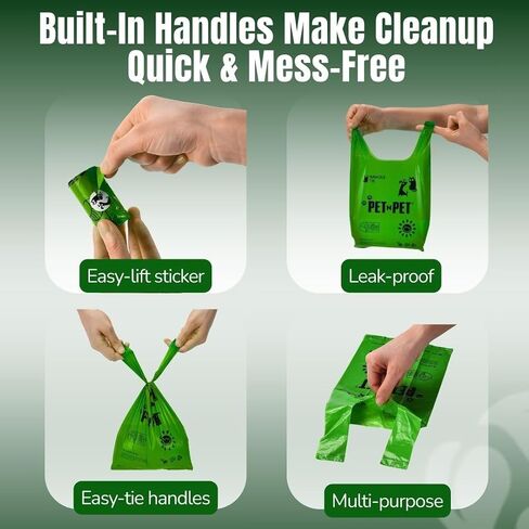 Pet N Pet Dog Poop Bags Rolls, 210 Count, Lavender Scented Tie Handles in Kuwait