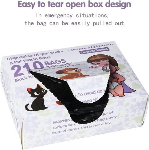 Dog Poop Bags with Handles 210 Count in Kuwait