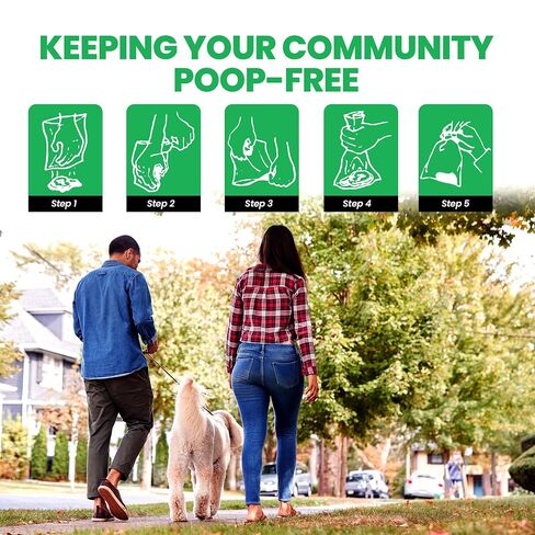 2000 Ct Pet Waste Bags on Roll for Poop Station Dispensers in Kuwait