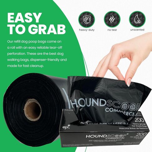 2000 Ct Pet Waste Bags on Roll for Poop Station Dispensers in Kuwait