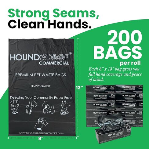 2000 Ct Pet Waste Bags on Roll for Poop Station Dispensers in Kuwait