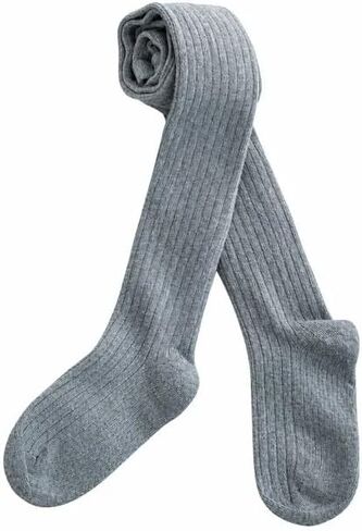 جوارب Sierra Socks للفتيات من القطن المضلع - مقدمة غير مخيطة، زي مدرسي ضيق للأطفال الصغار والفتيات - ناعم ومريح ومتين in Kuwait