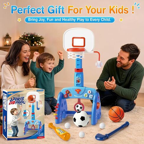 Toddler Basketball Hoop, Adjustable Basketball Goal for Kids Ages 1 2 3 in Kuwait