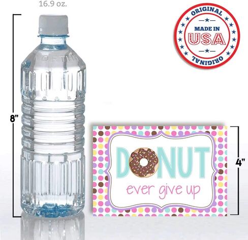 Donut Themed Positive Thinking Blank Postcards To Send To Friends & Family, Total of 20 4"x6" Fill In Notecards (5 of each design) by AmandaCreation in Kuwait
