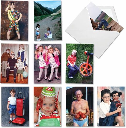 NobleWorks 10 Birthday Boxed Cards Funny Adult Retro Men A1236 in Kuwait