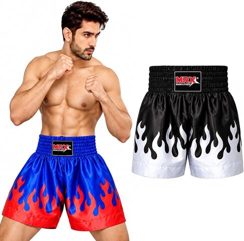 MRX سراويل الملاكمة للرجال التدريب القتال الملاكمة التايلاندية السراويل الملاكمة MMA BJJ قصيرة كيك بوكسينغ جذوع الملابس in Kuwait