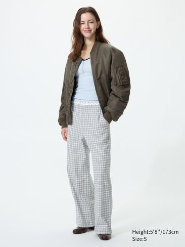 Uniqlo Flannel Easy Pants | Gingham in Kuwait